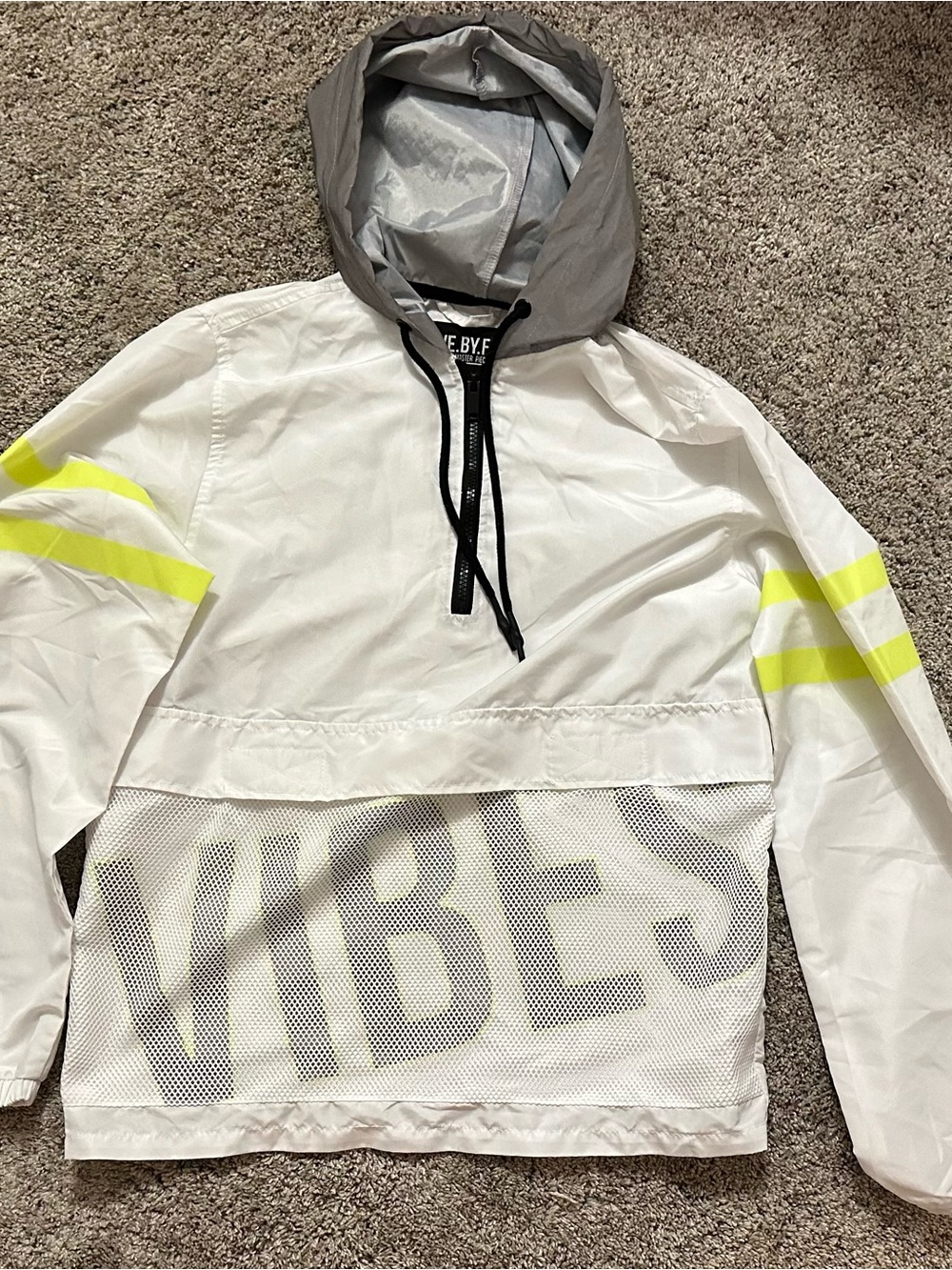 FIVE.BY.FIVE BY MASTER PIECE white windbreaker - Size S